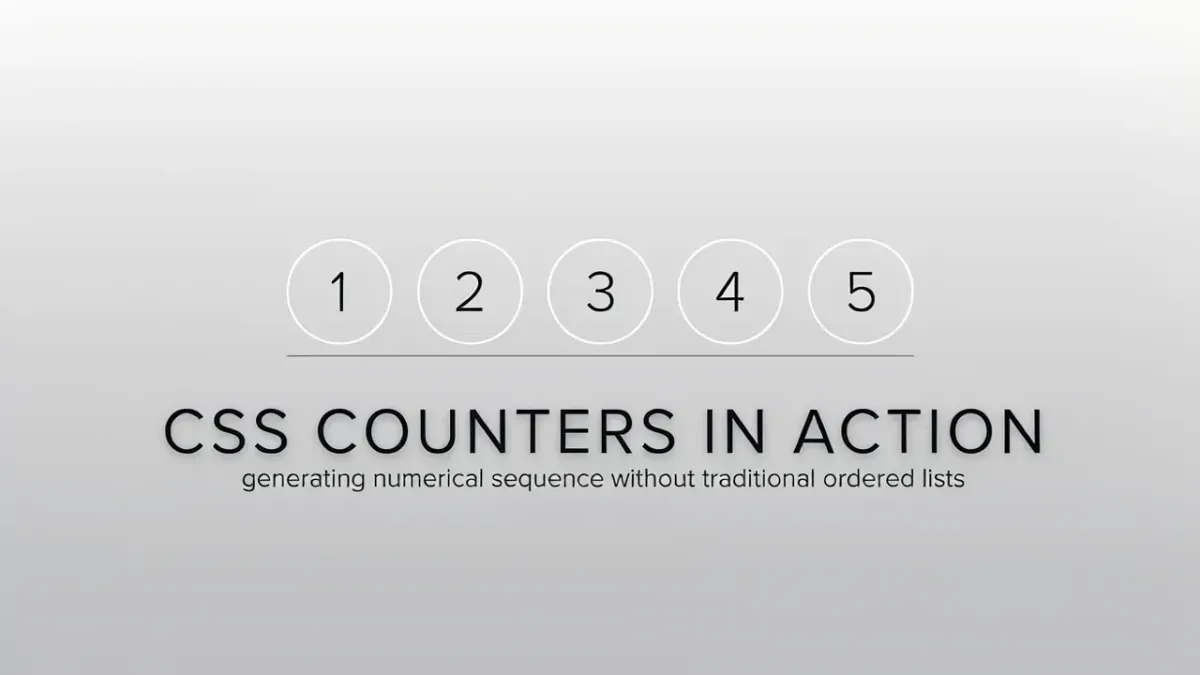 Missed CSS: counters