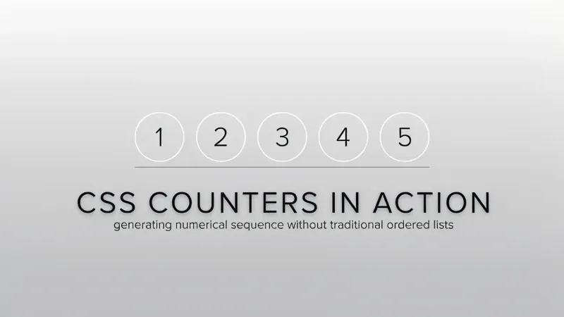 Missed CSS: counters